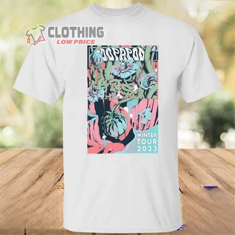 Dopapod Plots Winter Tour With Support 2023 Merch Dopapod Winter World Tour 2023 Poster T-Shirt