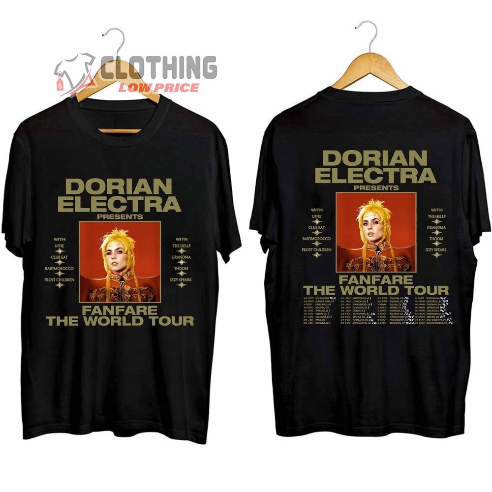 Dorian Electra Fanfare The World Tour 2024 Merch, Dorian Electra 2024 Tickets Shirt, Dorian Electra Concert 2024 Hoodie, Dorian Electra Fanfare T-Shirt