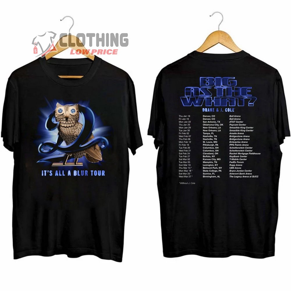 Drake J Cole Tour 2024 Merch, Drake J Cole Big As The What Tour 2024 Shirt, Drake Tour Shirt, J. Cole Tour 2024 T-Shirt