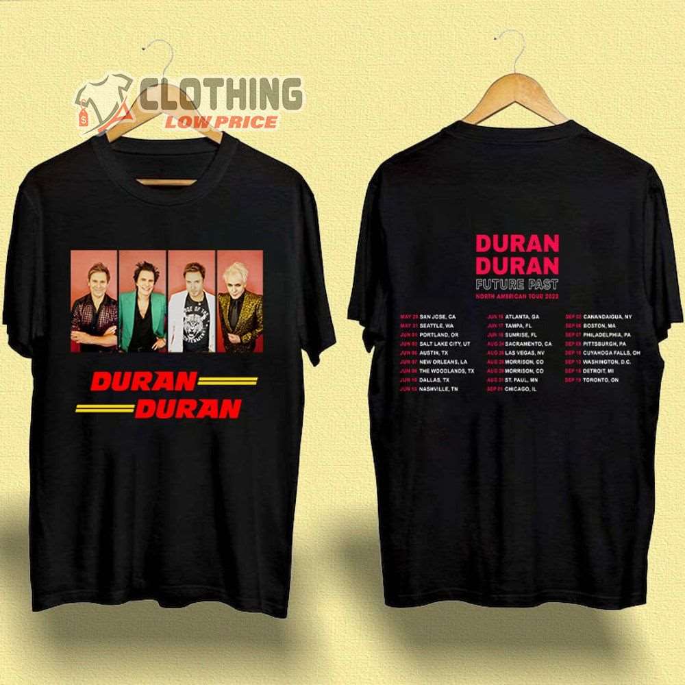 Duran Duran Future North American Past Tour 2023 Merch, Duran Duran Music Tour 2023 Shirt, Future Past Tour 2023 Tickets T-Shirt