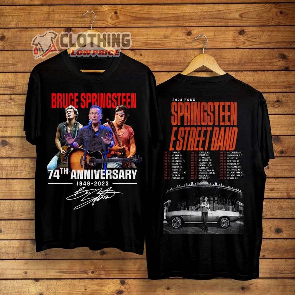 E Street Band Tour 2023 Bruce Springsteen Merch, Bruce Springsteen Thank You For The Memories Shirt, Springsteen Rock Tour 2023 Shirt For Fan, E Street Band Tee