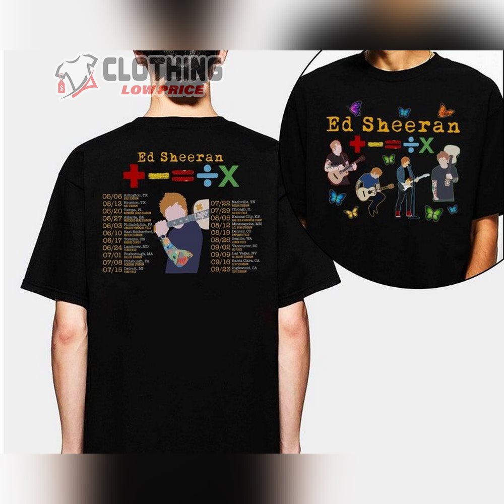 Ed Sheeran Bad Habits Tour 2023 Shirt, Ed Sheeran Concert 2023 T-Shirt, The Mathletics Tour 2023 Merch