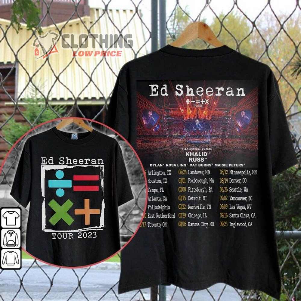 Ed Sheeran Mathematics Tour 2023 T-Shirt, Ed Sheeran Concert Music Tour 2023 Tee, Music Tour 2023 Unisex Sweatshirt