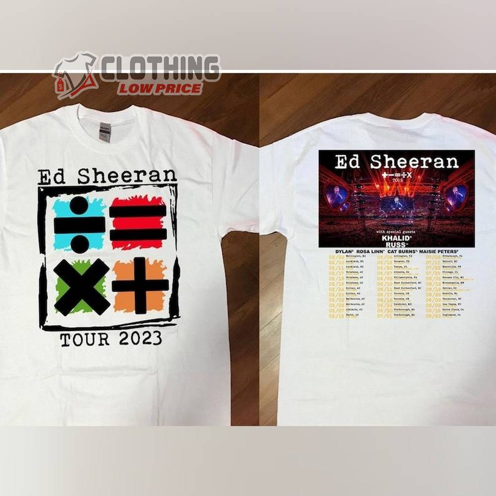 Ed Sheeran Mathematics Tour Australia - Us 2023 T- Shirt, Ed Sheeran Tour 2023 T- Shirt, Ed Sheeran Metlife T- Shirt, Ed Sheeran Us Tour 2023 Gift T- Shirt