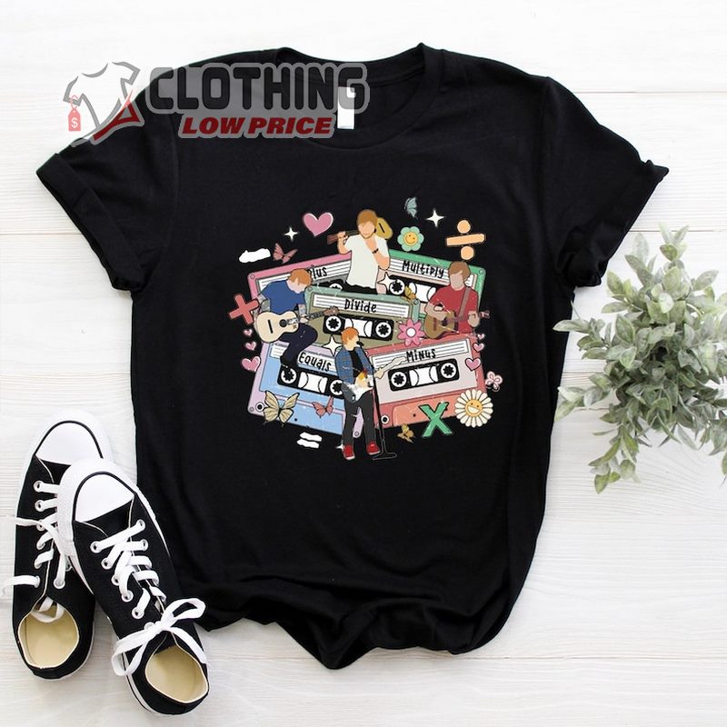 Ed Sheeran Mathematics Tour Cassette T-Shirt, Ed Sheeran Vinyl Mathematics Retro Shirt, Ed Sheeran Shirt Ideas