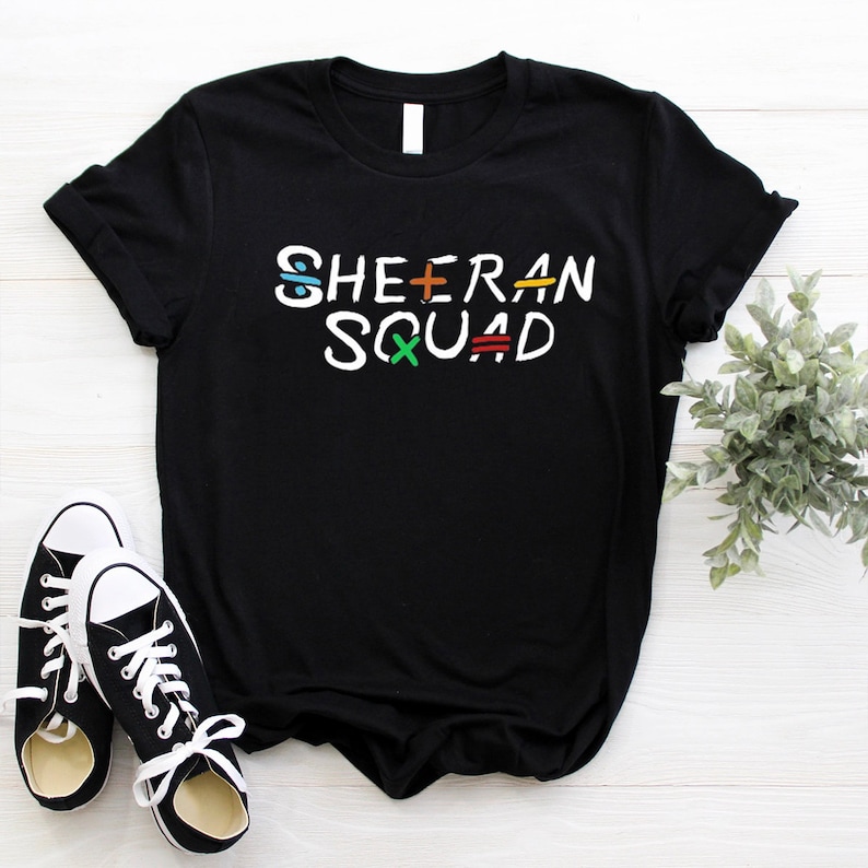 Ed Sheeran Squad T-Shirt, Ed Sheeran Multiply Merch The Mathematics Tour, Ed Sheeran Concert Merchandise