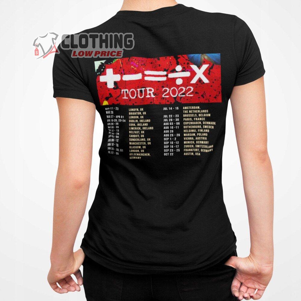 Ed Sheeran World Tour 2022 Merch, Ed Sheeran Setlist 2022 T-Shirt