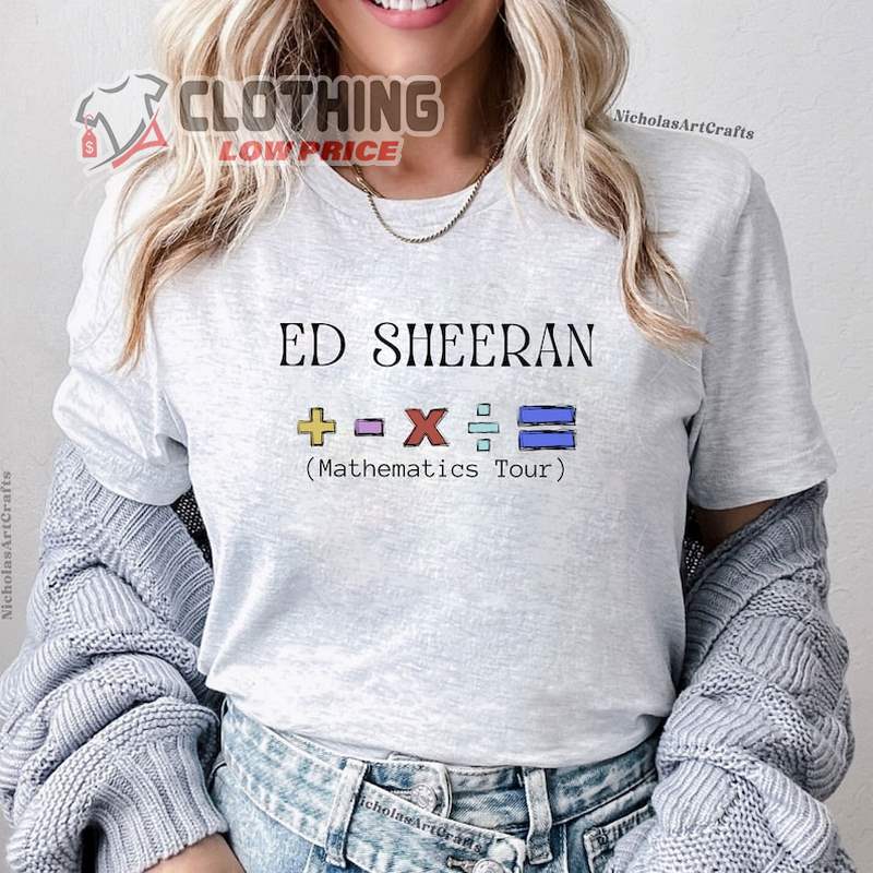 Ed Sheerious Mathematics Tour T-Shirt, Ed Sheerious Tour 2023 Merch, Ed Mathematics Fan Gift Ideas