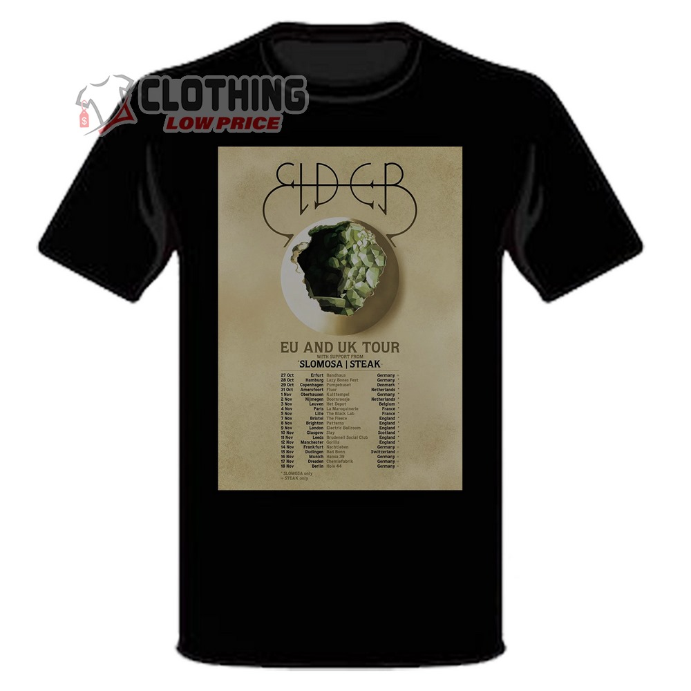 Elder Tour 2023 Dates And Setlist Merch, Elder Eu And Uk Tour 2023 T-Shirt