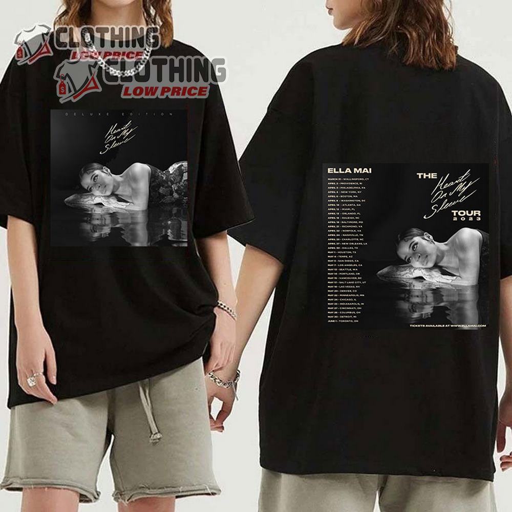 Ella Mai Heart On My Sleeve Tour 2023 Merch, Heart On My Sleeve Tour Spring 2023 T-Shirt