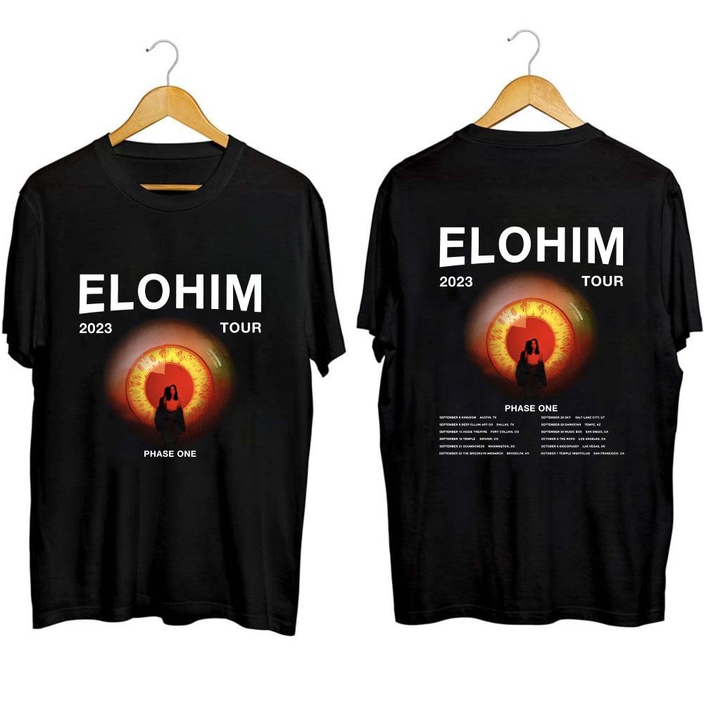 Elohim 2023 Tour Phase One Merch, DJ Elohim Music Tour Shirt, Elohim World Tour 2023 Setlist T-Shirt