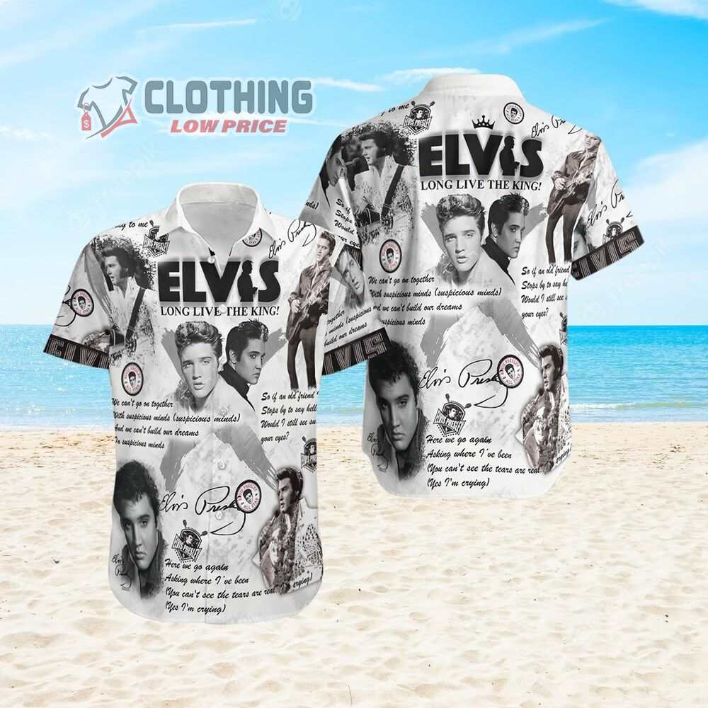 Elvis Presley Aloha Hawaiian Shirt, Elvis Hawaiian Shirt, Aloha Summer Tee, Tropical Button Shirt,Aloha Vibes Beach Shirt, Gift For Men