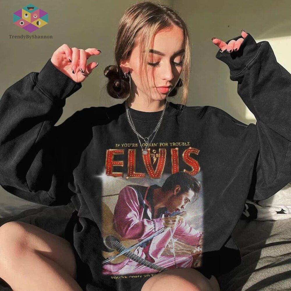 Elvis Presley Merch Austin Butler Movie 2022 The King Rock & Roll T-Shirt