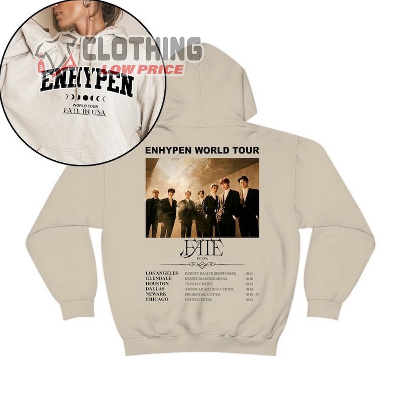 Enhypen Fate World Tour Hoodie, Enhypen World Tour Fate 2023 Shirt