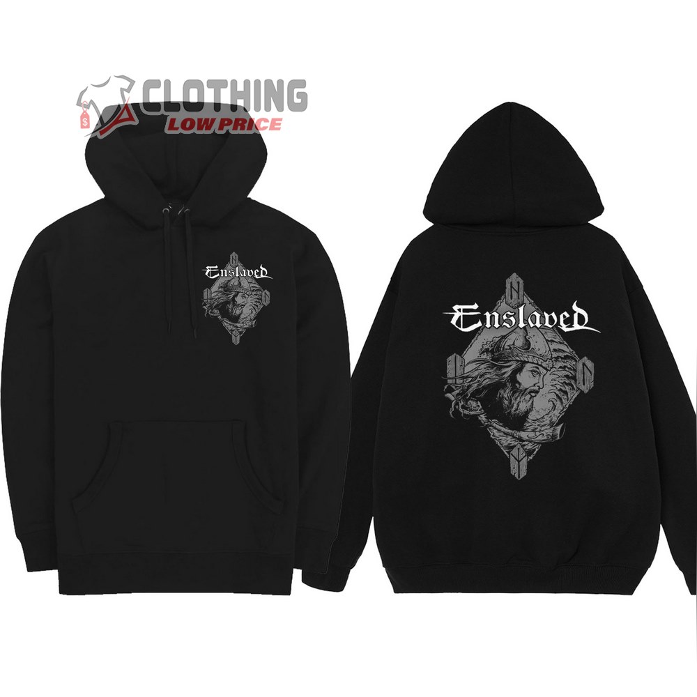 Enslaved Logo Tour 2024 Hoodie, Enslaved Band Tour 2024 Shirt, Enslaved Merch, Enslaved UK And European Tour 2024 Hoodie