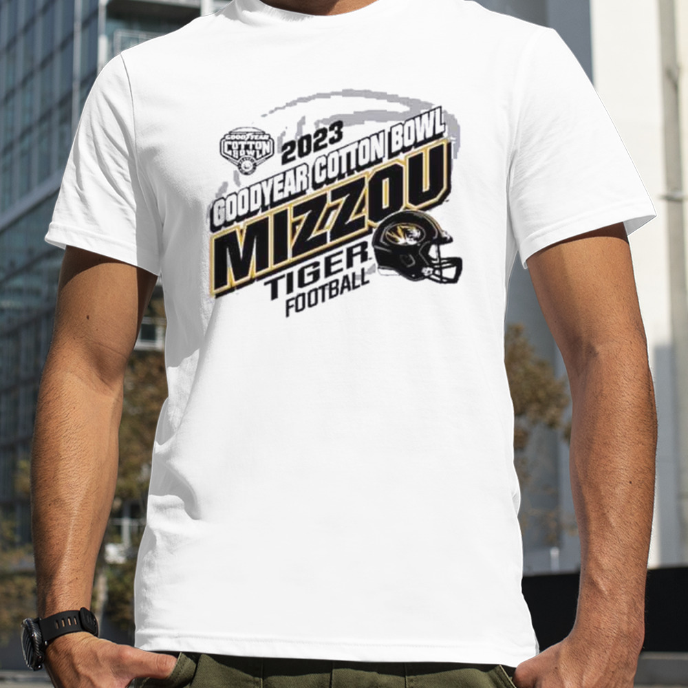 Goodyear Cotton Bowl 2023 Missouri Tigers Helmet T-Shirt