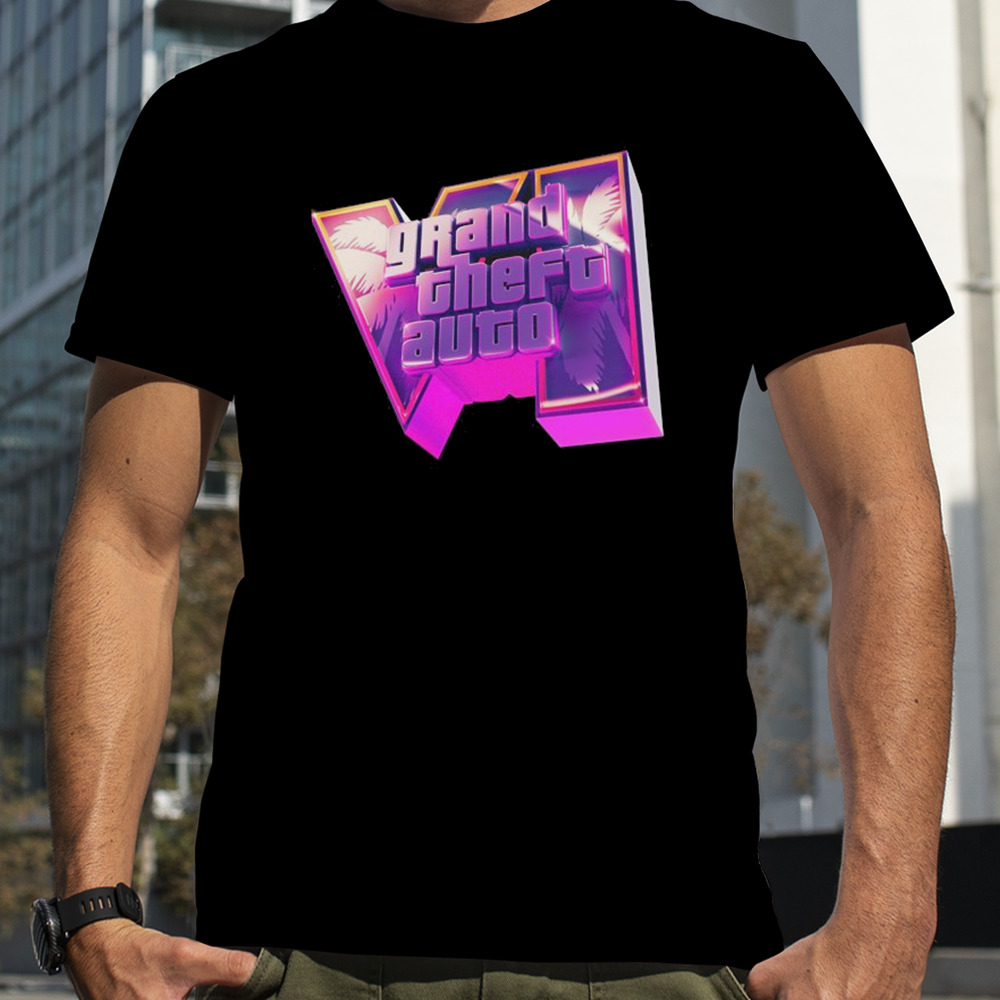 Grand Theft Auto 6 New GTA VI New Logo T-Shirt