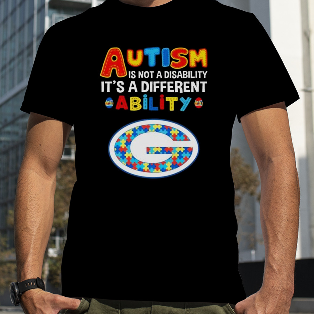 Green Bay Packers Autism Is Not A Disability It’s A Different Ability Shirt