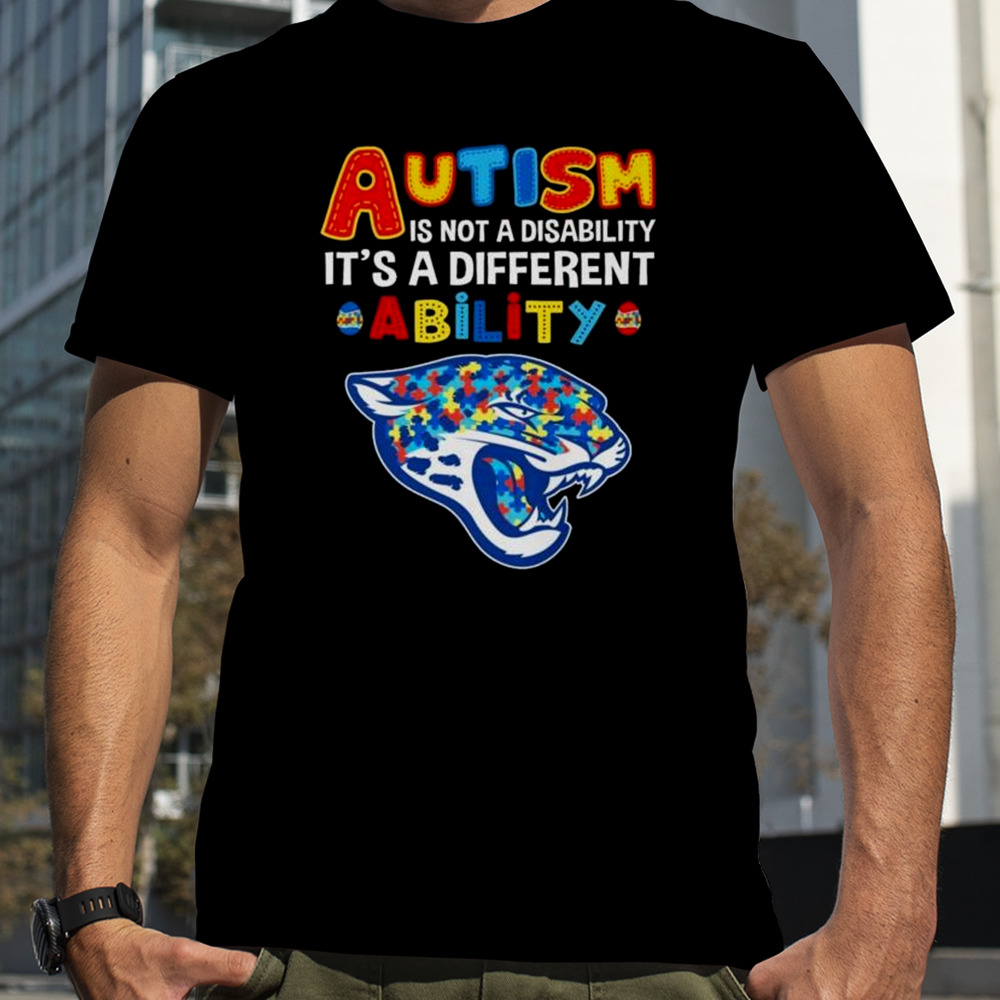 Jacksonville Jaguars Autism Is Not A Disability It’s A Different Ability Shirt