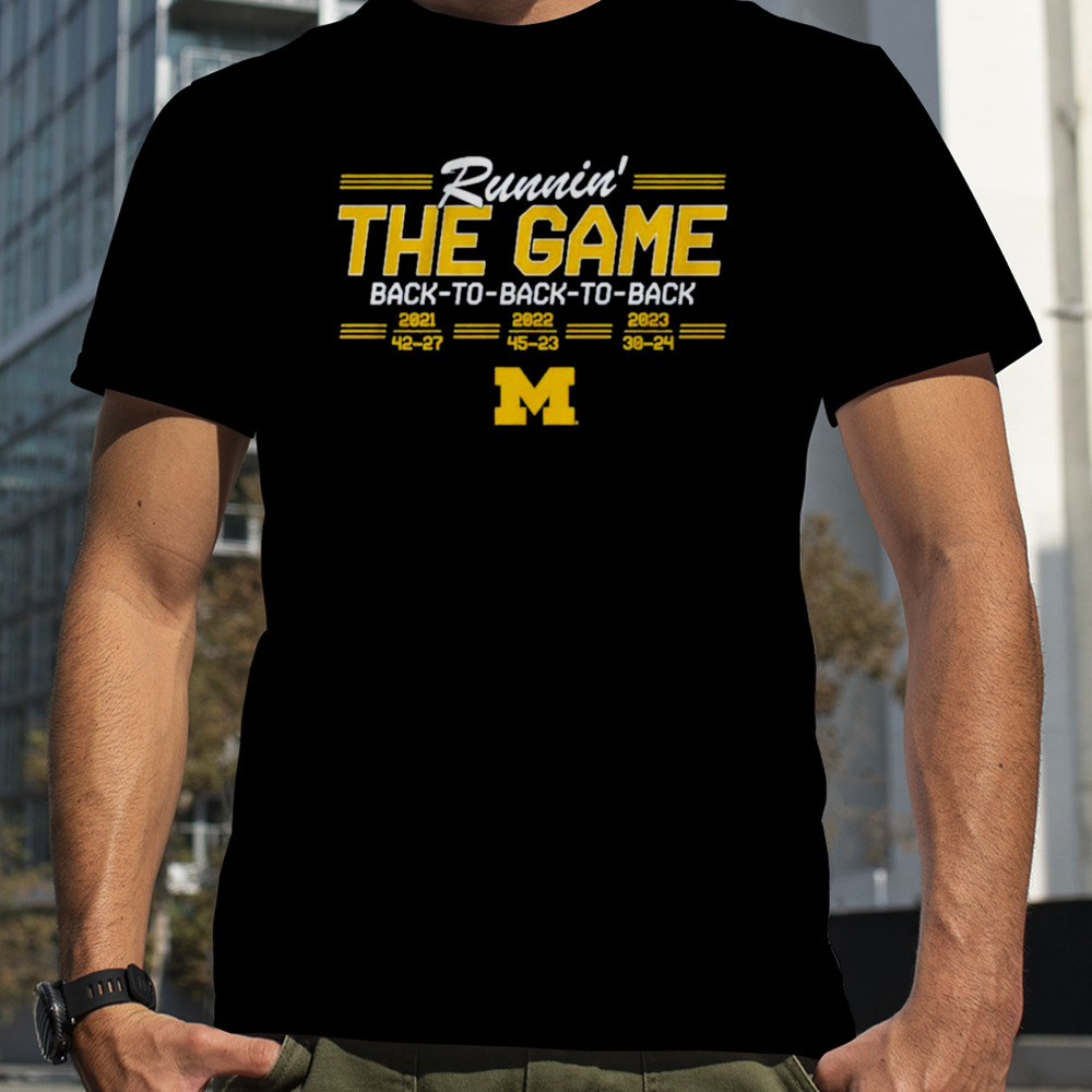 Michigan Back-To-Back-To-Back shirt