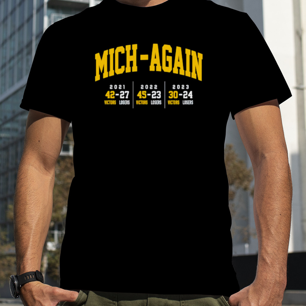 Michigan Wolverines Mich-Again football 2023 shirt