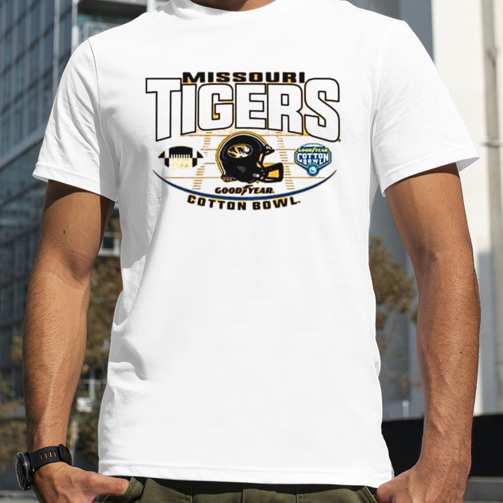 Missouri Tigers Helmet 2023 Goodyear Cotton Bowl T-Shirt