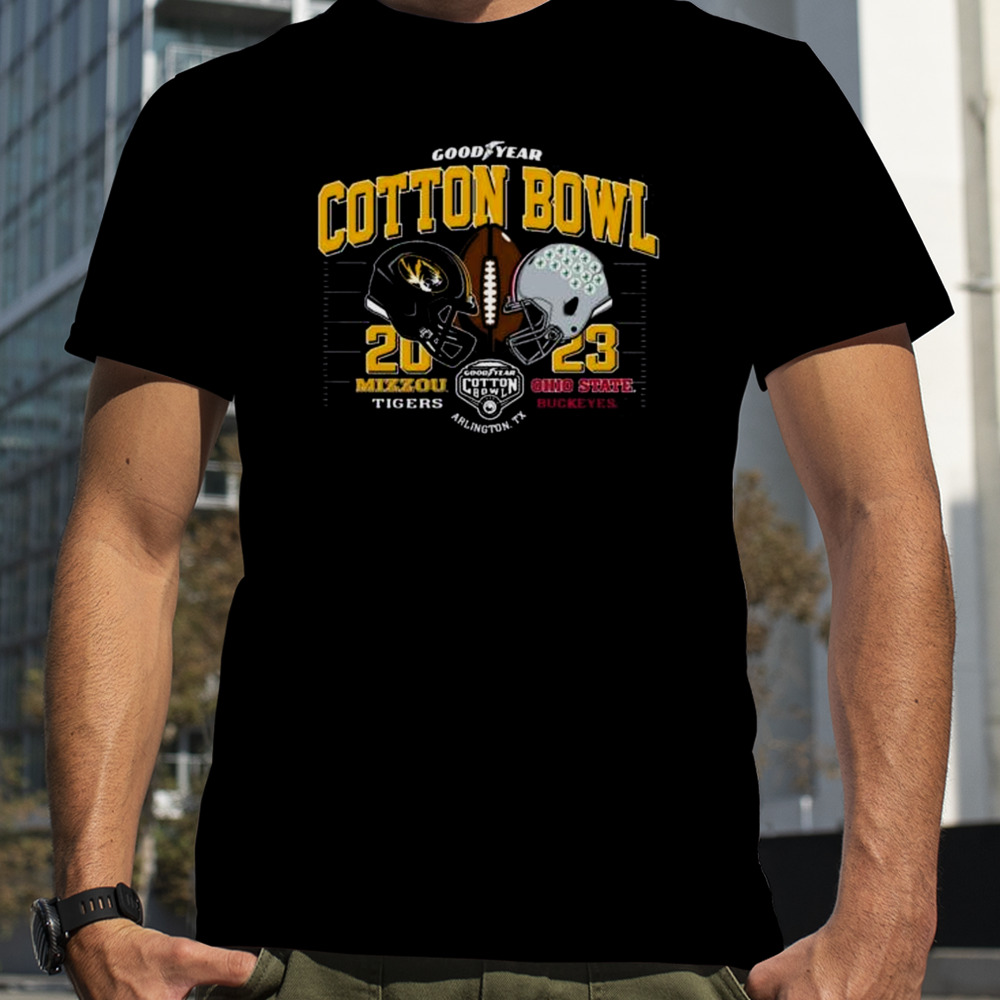 Missouri Tigers Vs Ohio State Buckeyes 2023 Goodyear Cotton Bowl Arlington Tx Shirt