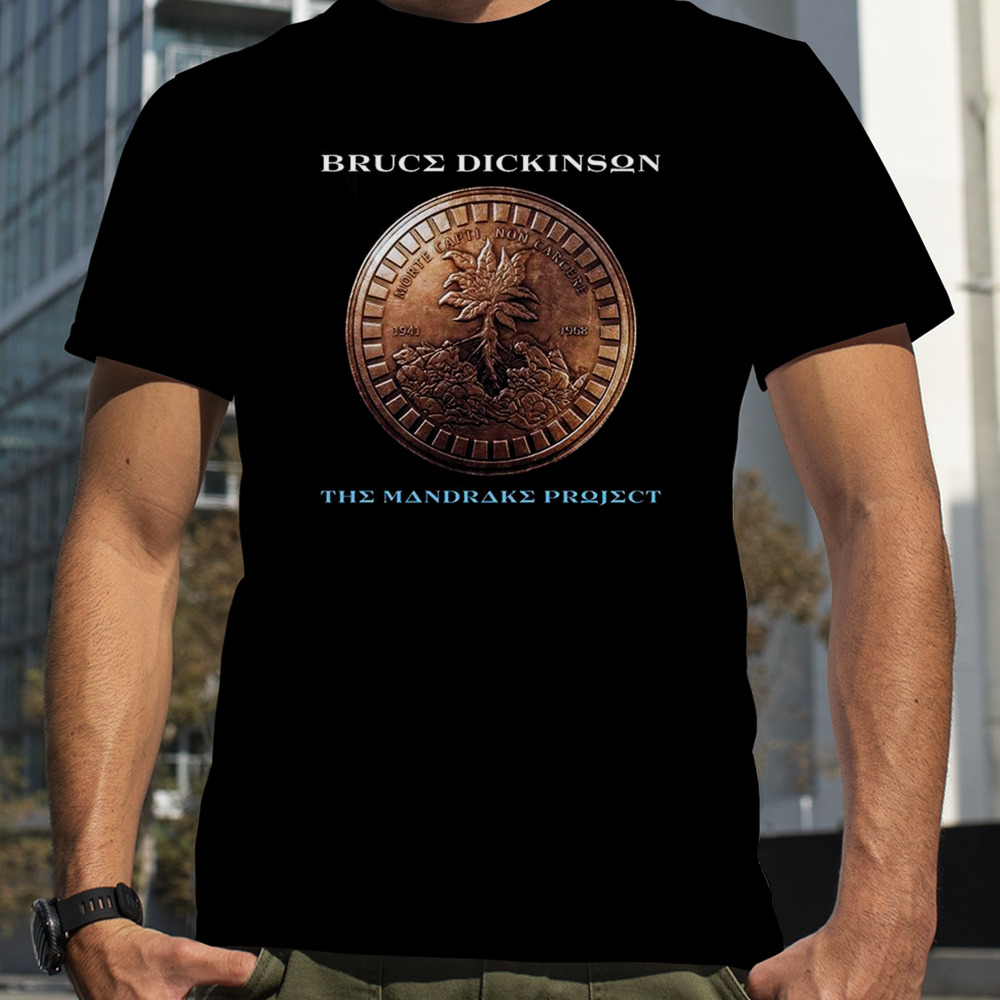 New Album From Iron Maiden Vocalist Extraordinaire Bruce Dickinson March 1st 2023 The Mandrake Project T-Shirt