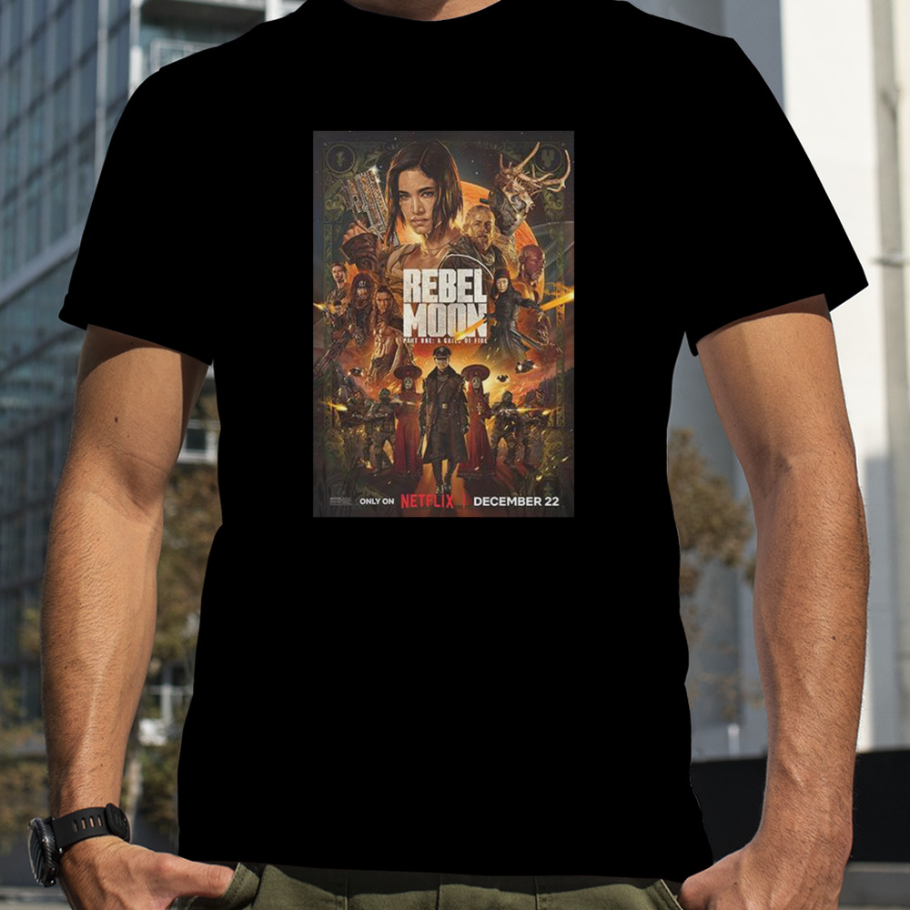 New Poster For Zack Snyder’s Rebel Moon Part 1 T-Shirt