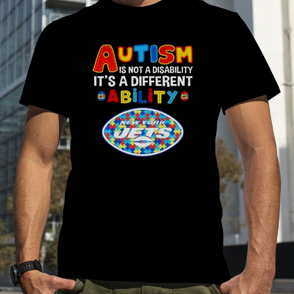 New York Jets Autism Is Not A Disability It’s A Different Ability Shirt