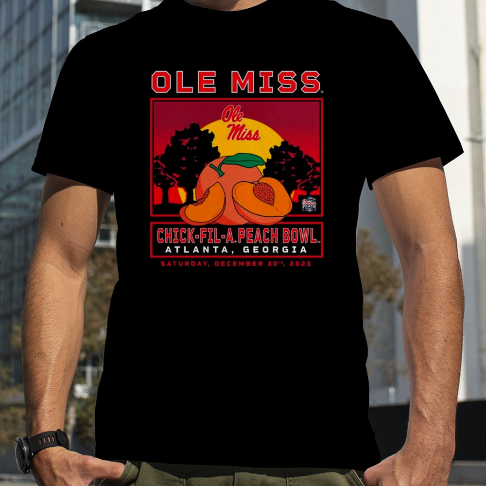 Ole Miss Rebels 2023 Peach Bowl Fierce Competitor T-shirt