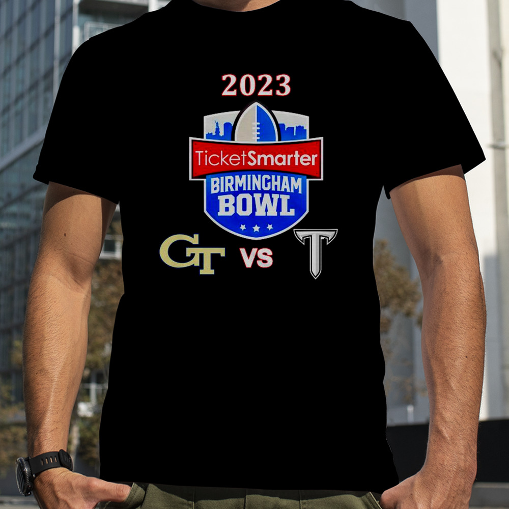 Saturday December 23rd 2023 TicketSmarter Birmingham Bowl Georgia Tech vs Troy At Protective Stadium Birmingham AL ESPN Event T-Shirt