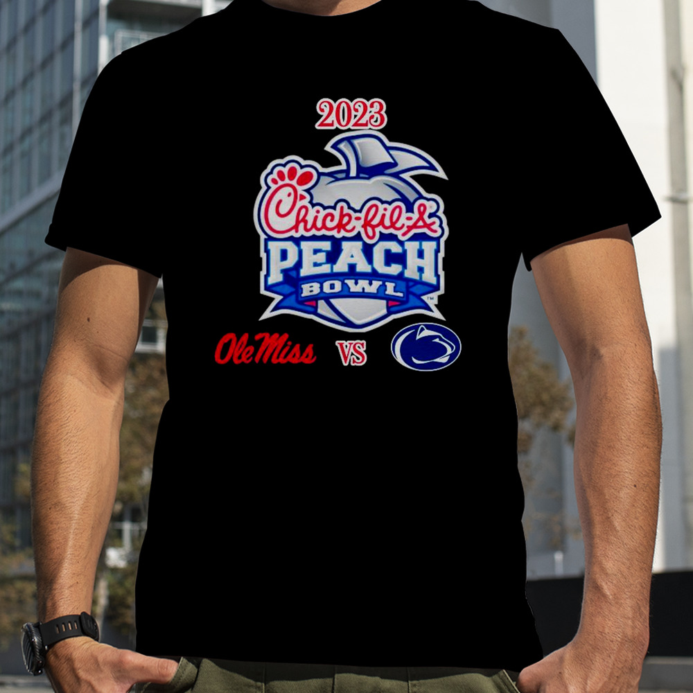 Saturday December 30th 2023 Chick-fil-A Peach Bowl Ole Miss vs Penn State Mercedes-Benz Stadium Atlanta GA CFB Bowl Game T-Shirt