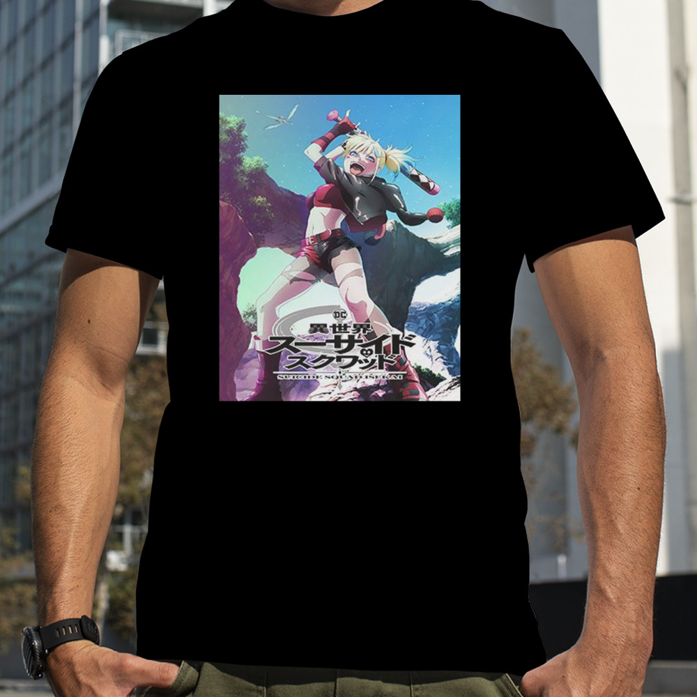 Suicide Squad Isekai Original Anime Scheduled For 2024 Harley Quinn Poster T-Shirt