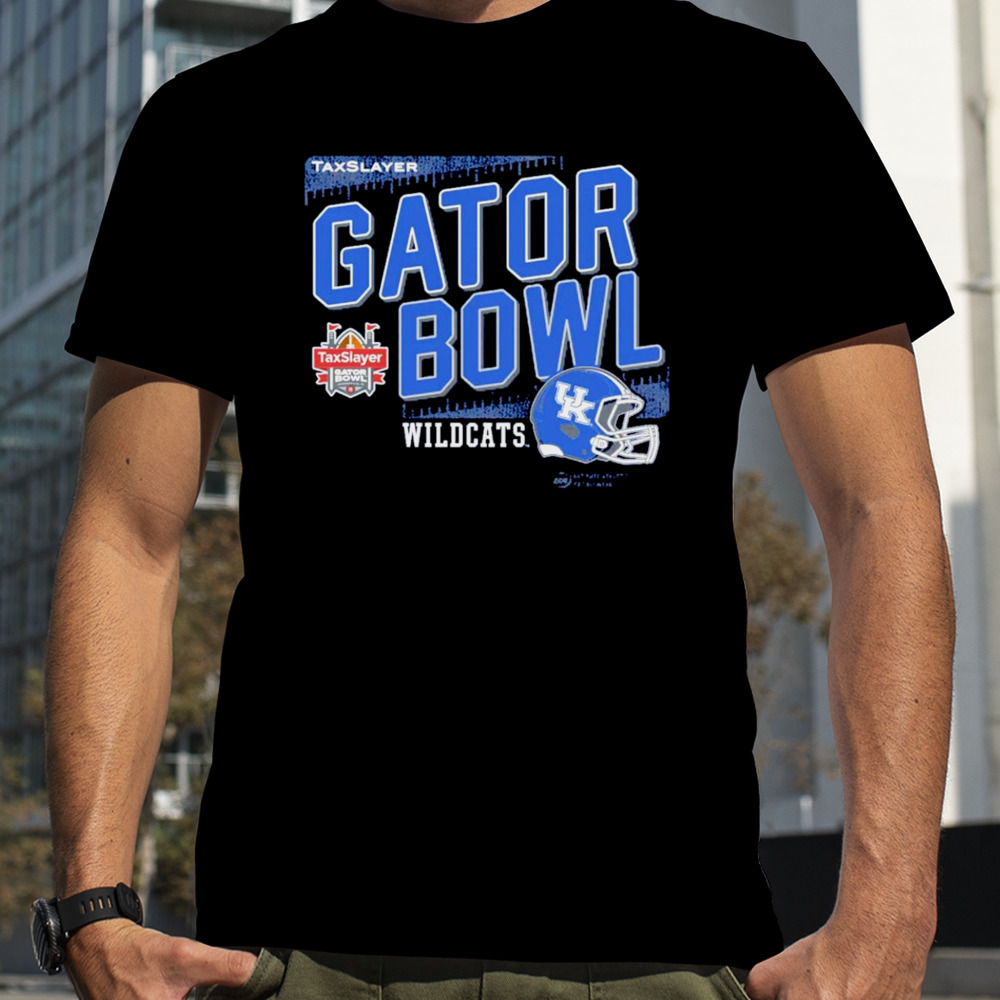 TaxSlayer Gator Bowl 2023 Kentucky Wildcats helmet shirt