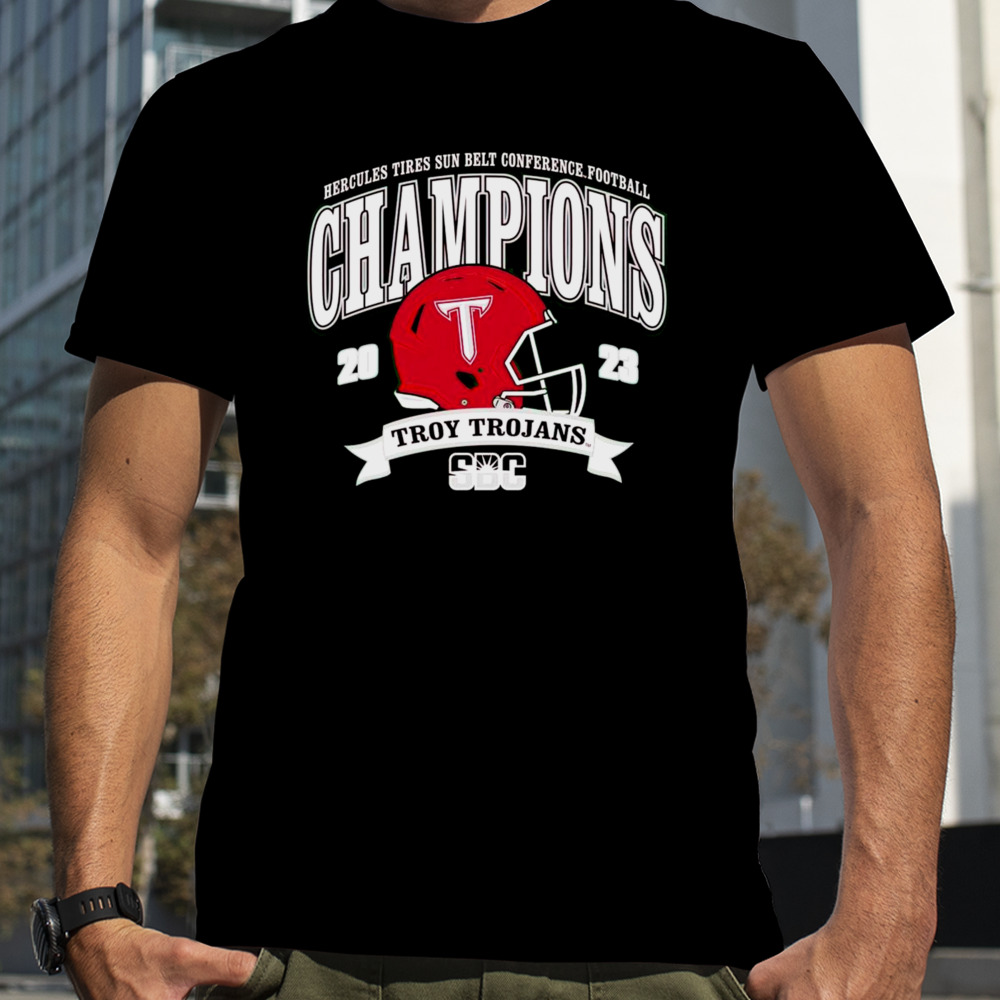 Troy Trojans 2023 Hercules Tires Sun Belt Conference Football Champions shirt