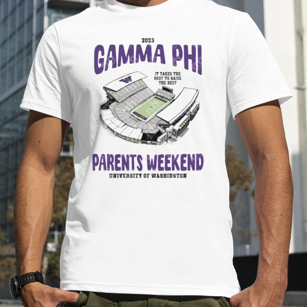 Washington Huskies 2023 Gamma Phi Parents Weekend University Of Washington T-Shirt