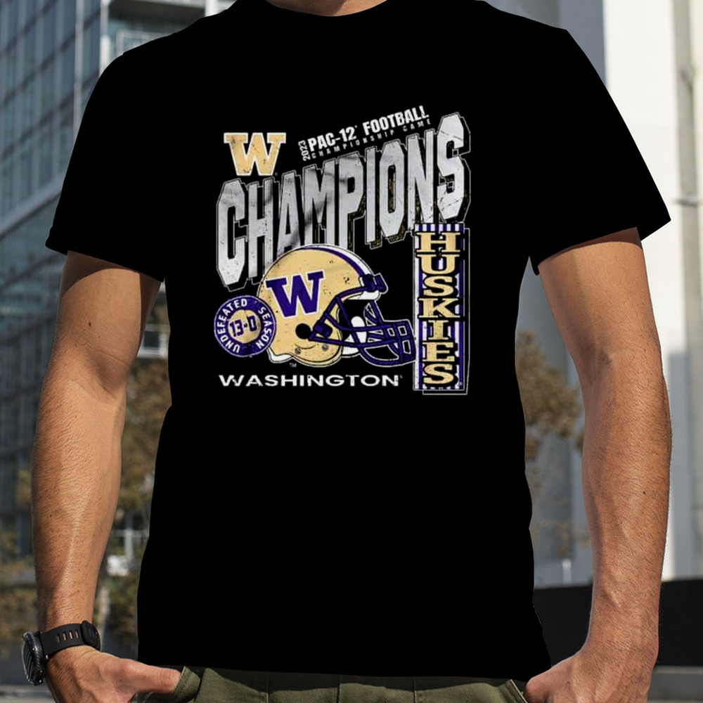 Washington Huskies Undefeated Season 13-0 PA-12 Football Champions 2023 T-Shirt