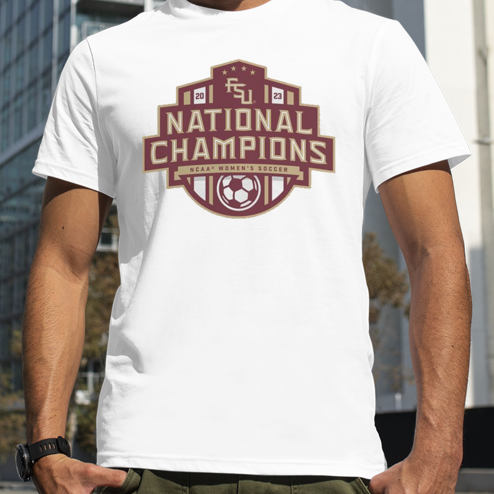 2023 Fsu National Champions Ncaa Women’s Soccer Shield Shirt