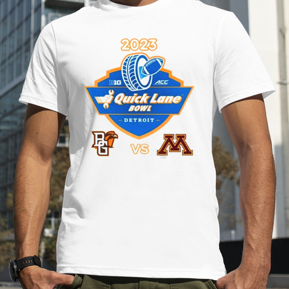 2023 Quick Lane Bowl Bowling Green Falcons Vs Minnesota Golden Gophers Matchup Shirt