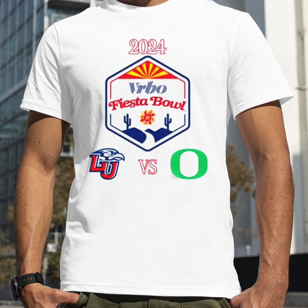 2023 Vrbo Fiesta Bowl Liberty Flames Vs Oregon Ducks Matchup Shirt