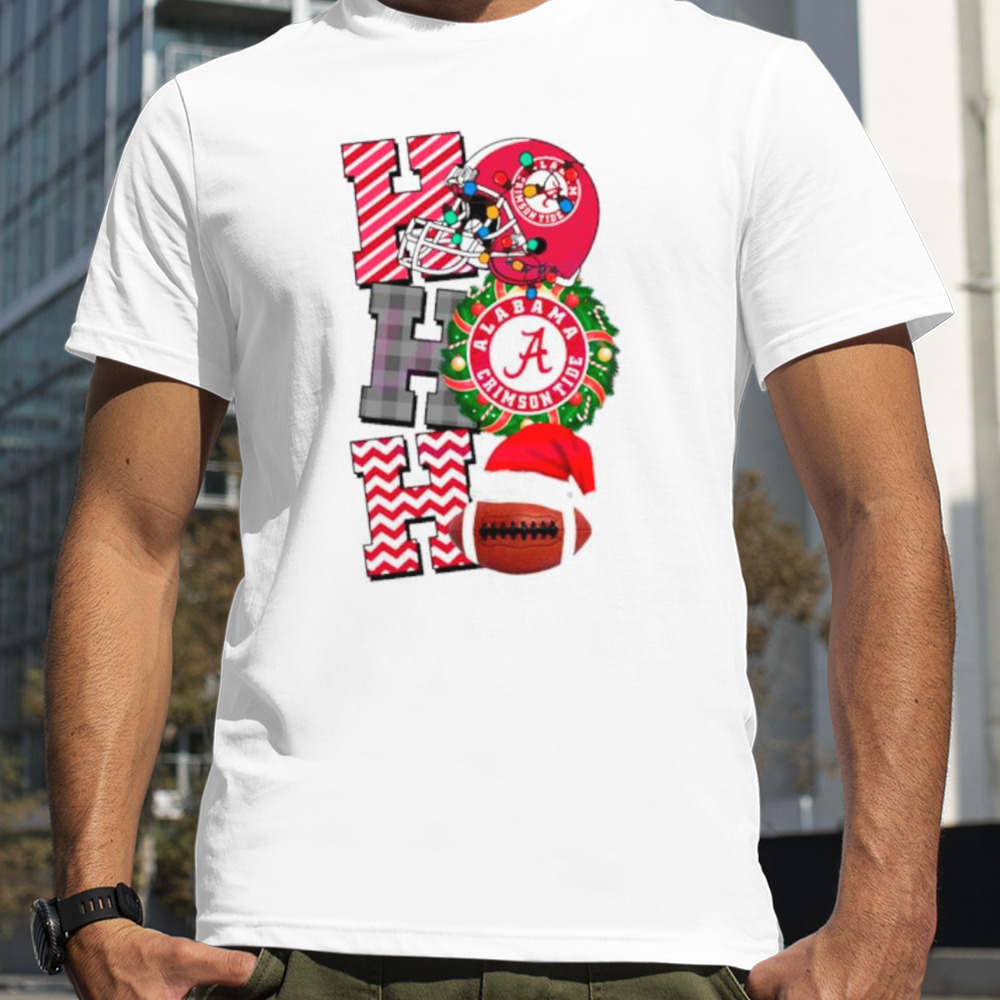 Alabama Crimson Tide football Christmas ho ho ho shirt