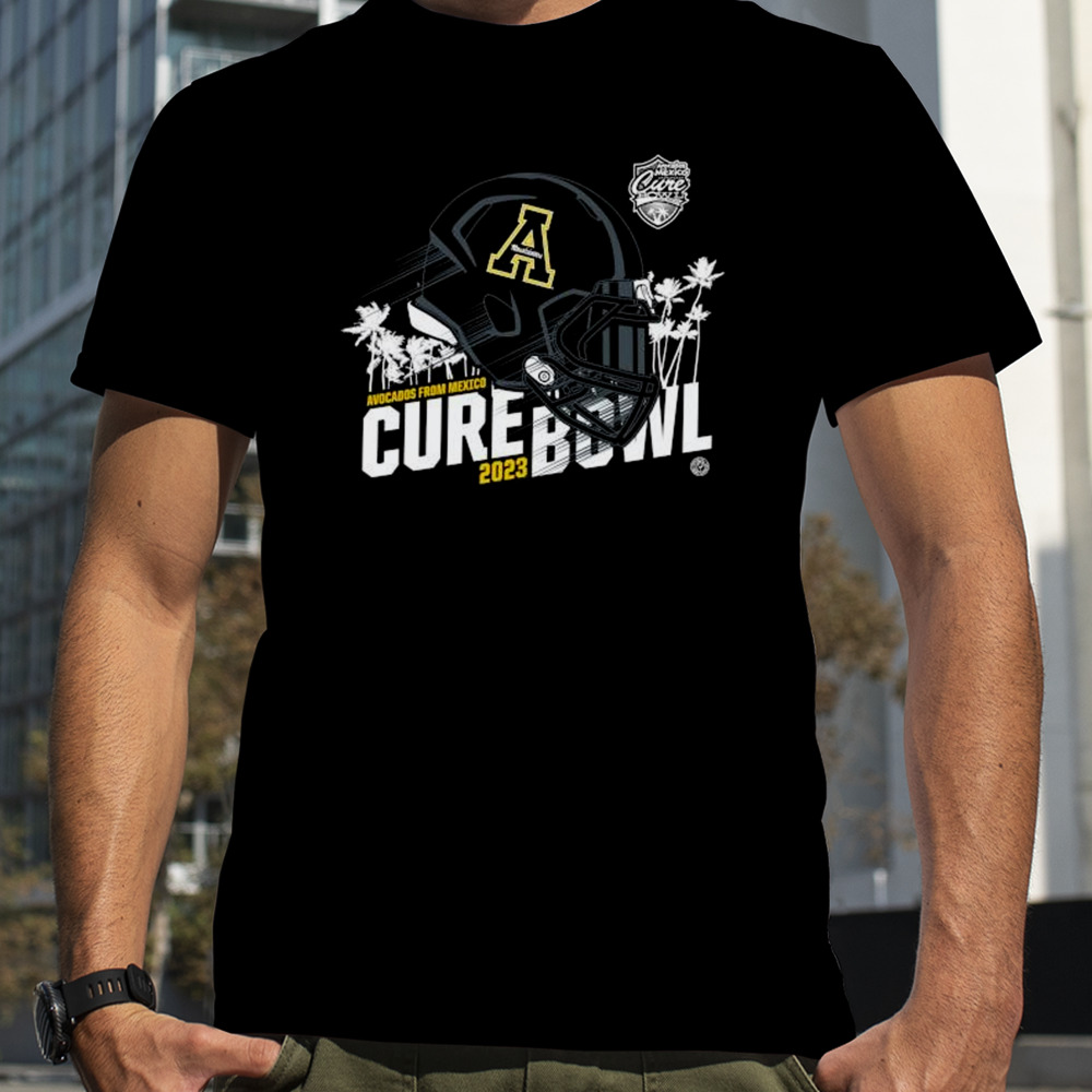 Appalachian State Mountaineers Helmet 2023 Cure Bowl Shirt