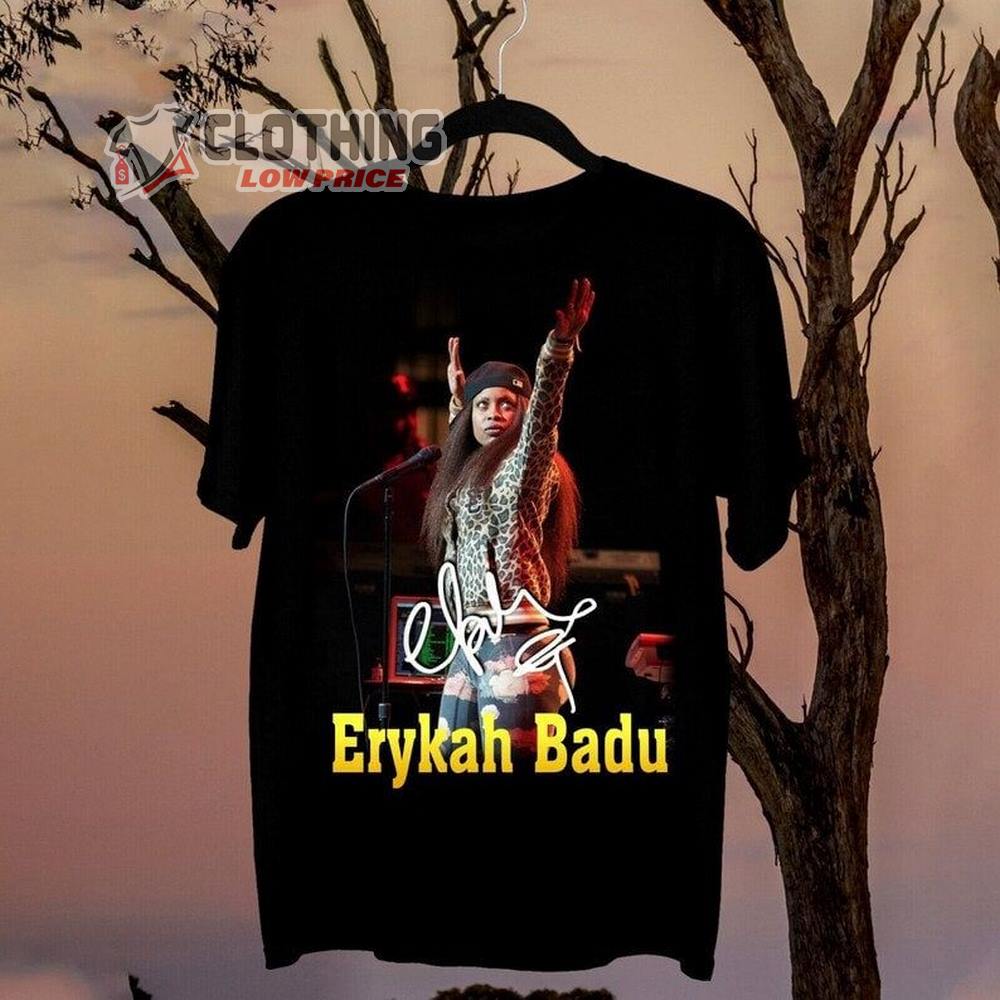 Erykah Badu Chicago Shirt, Erykah Badu Live Didn't Cha Know Tee, Erykah Badu Unfollow Me 2023 Tour Merch