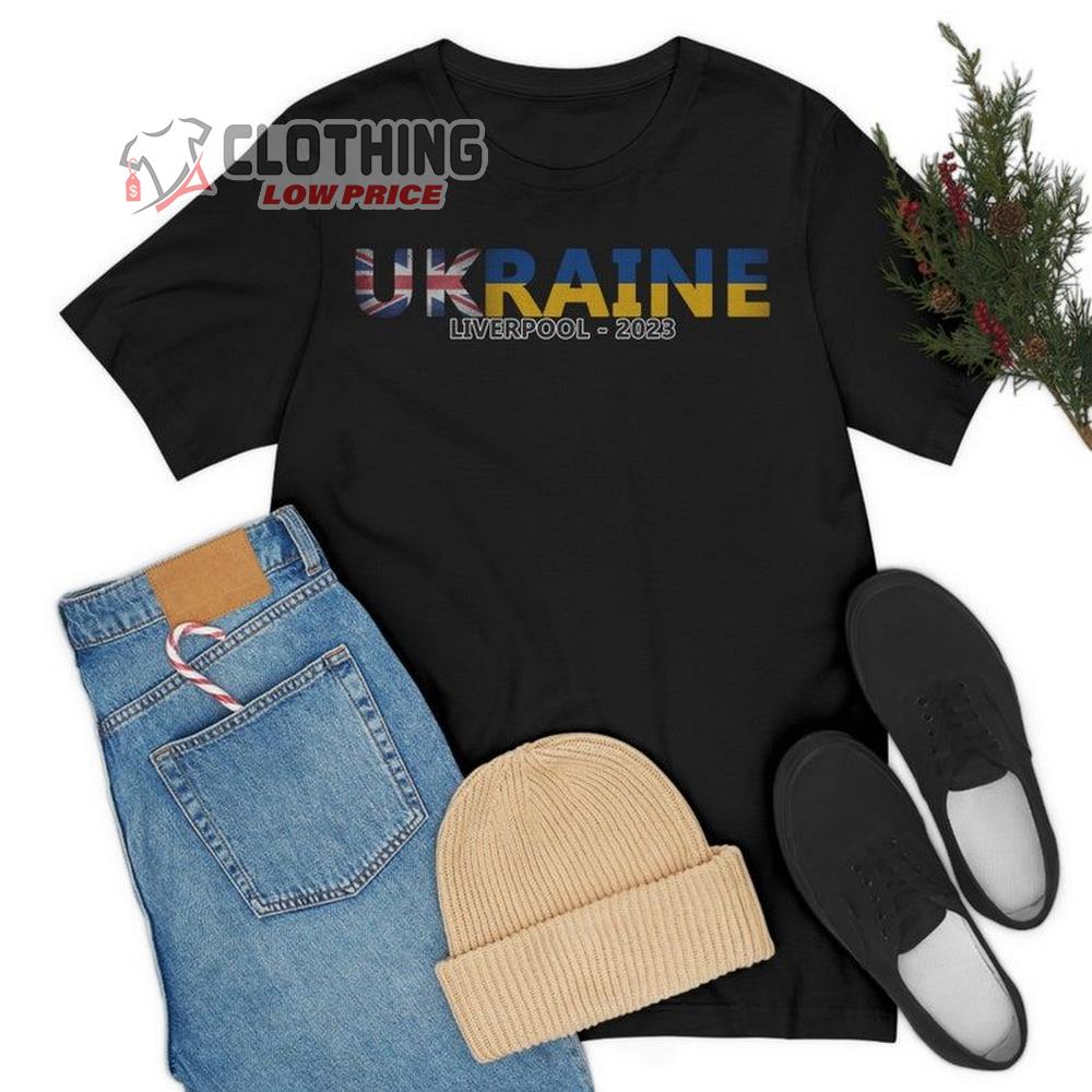 Eurovision Liverpool Uk Ukraine 2023 Merch Eurovision Song Contest 2023 Shirt Eurovision Liverpool 2023 T-Shirt