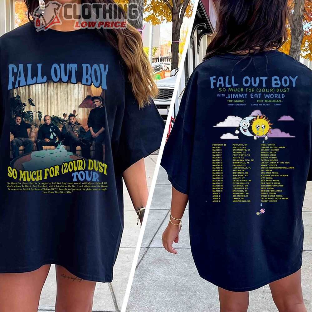 Fall Out Boy World Tour 2024 Merch, So Much For (2Our) Dust 2024 Shirt