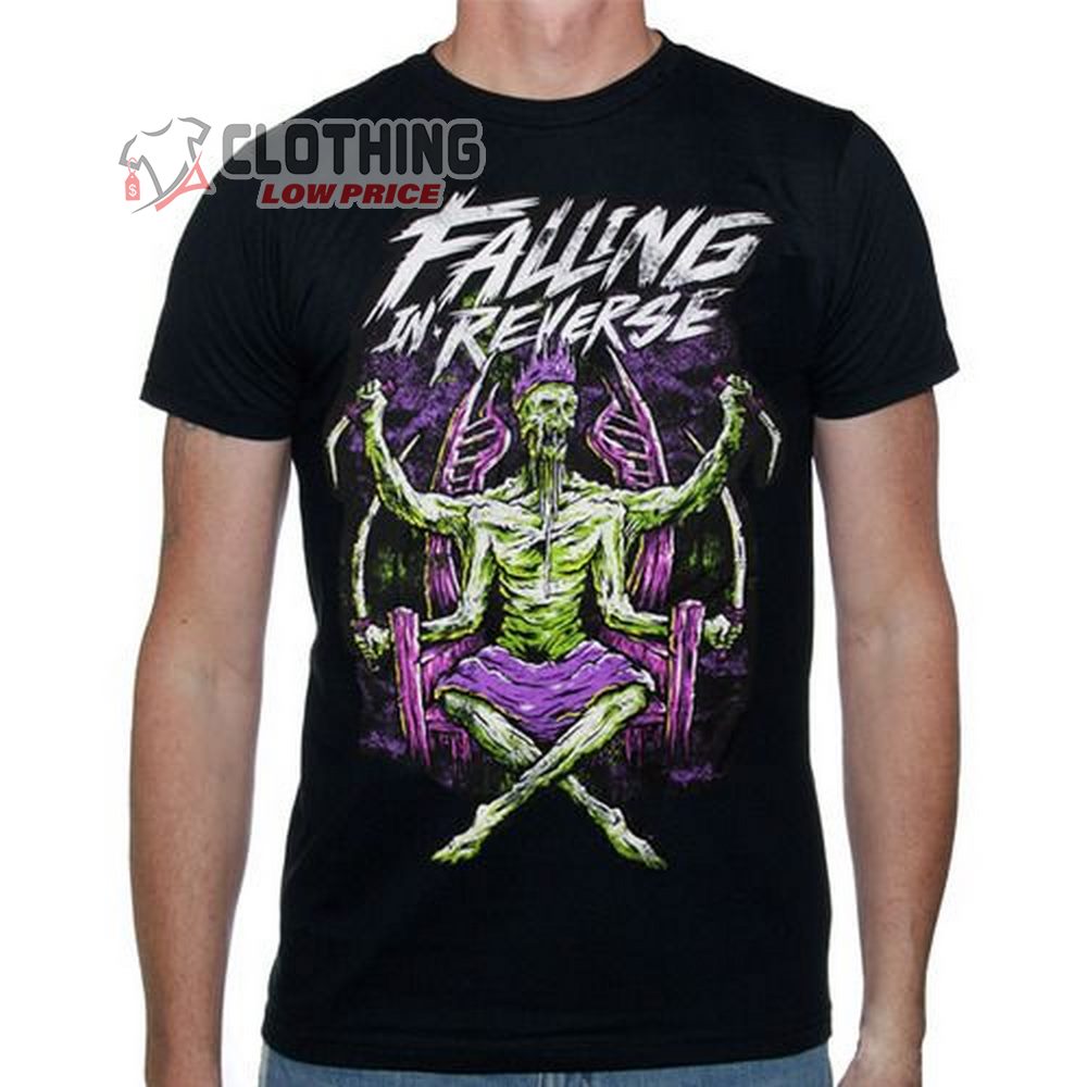 Falling In Reverse I'm Not A Vampire Merch, Falling In Reverse Greatest Hits Black Shirt