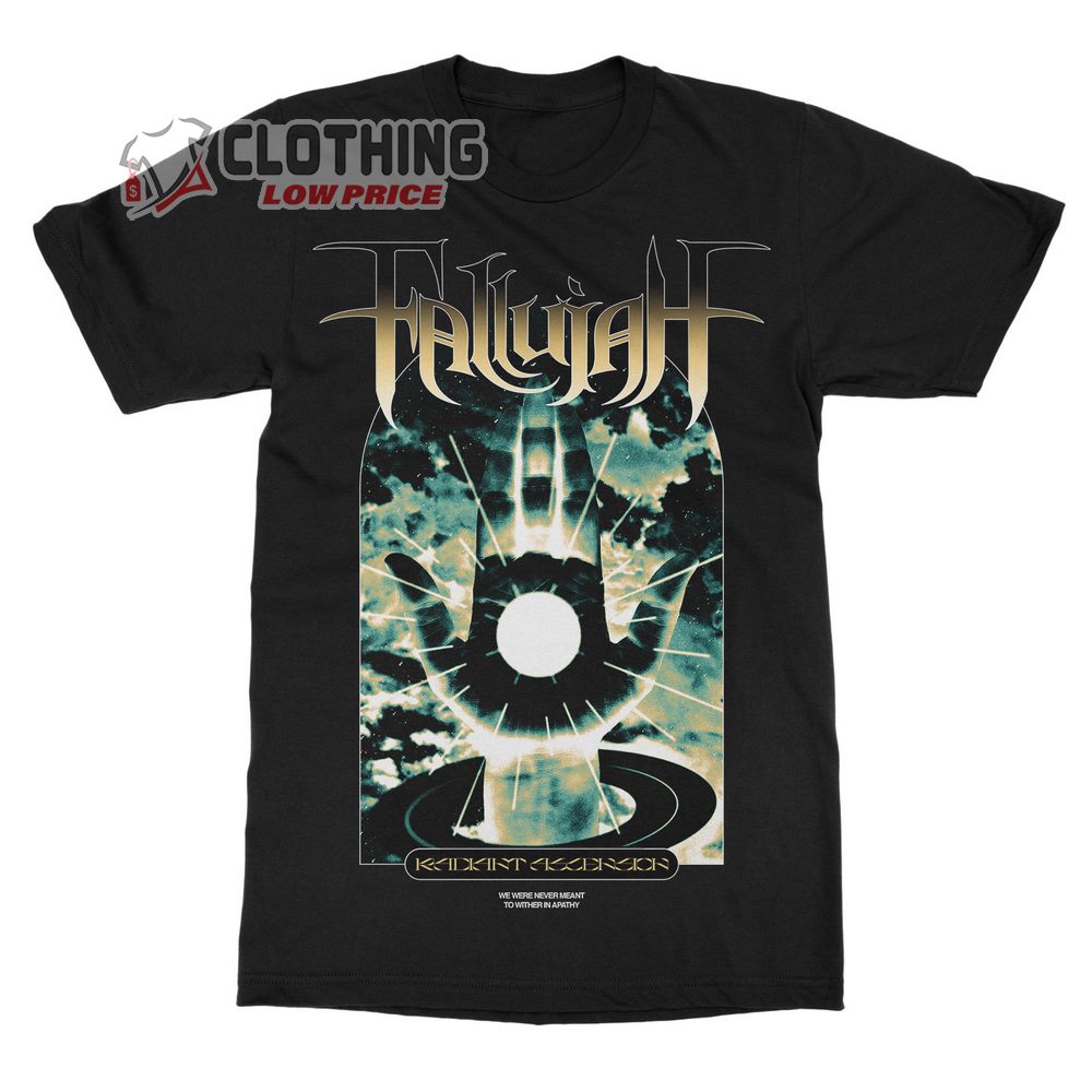 Fallujah Radiant Ascension Short Sleeve Merch, Fallujah Los Angeles Tour Shirt