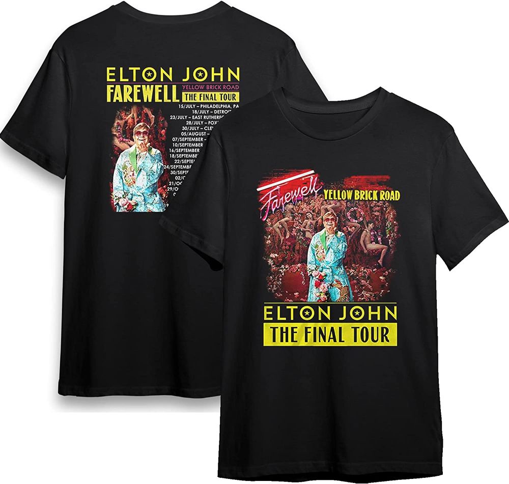 Farewell Yellow Brick Road Elton John The Final Tour 2022 T-Shirt