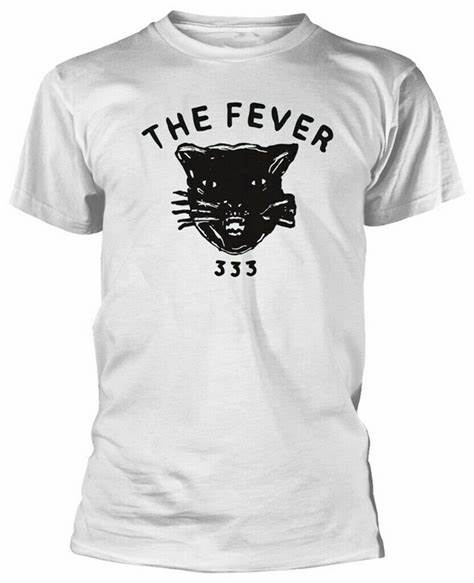 Fever 333 Symbol Merch, STRENGTH IN NUMB333RS Album Tee, Fever 333 Burn It Song White Shirt